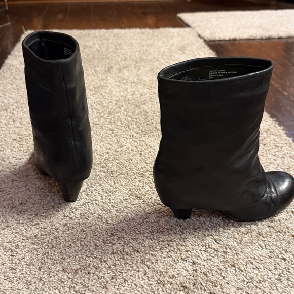 Trouve heeled boots. Size 6 1/2 Leather-upper used condition see photos - Picture 13 of 17